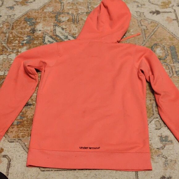 Under Armour ColdGear Hoodie fleece lined  Size S hunter orange - Picture 6 of 9